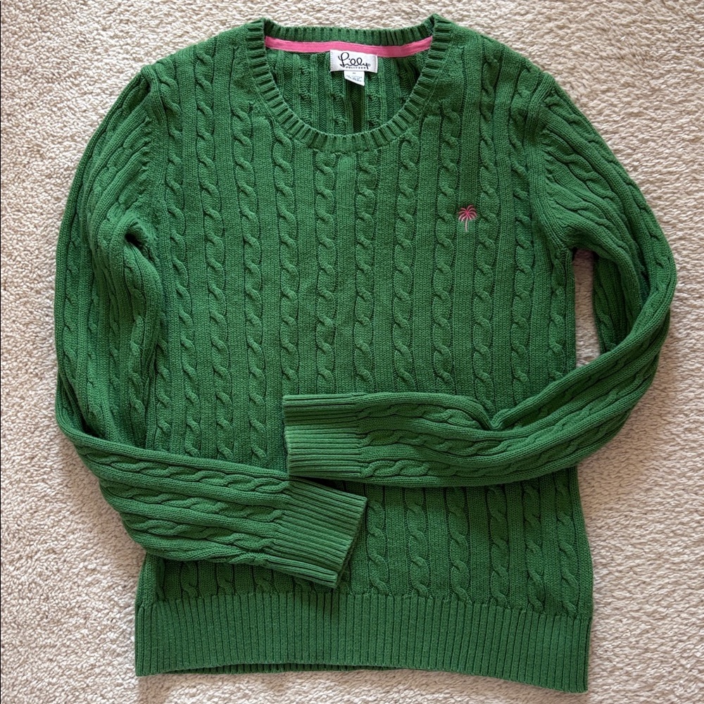 Lilly Pulitzer white label Cable Knit Sweater